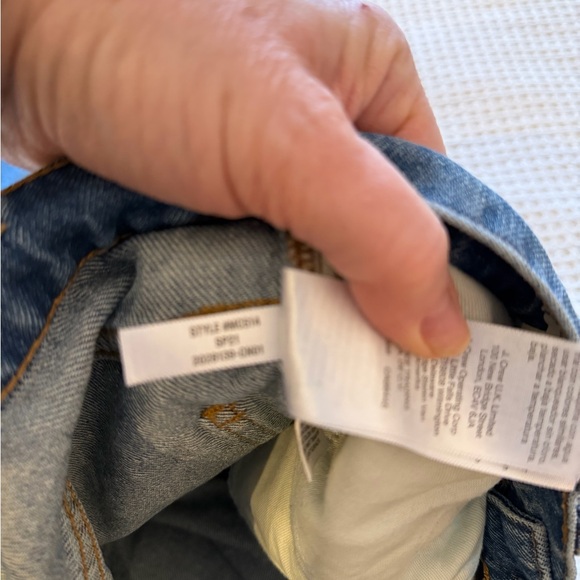 Madewell Slim Demi-Boot Jeans size 28 Raw Hem Distressed - Picture 7 of 16